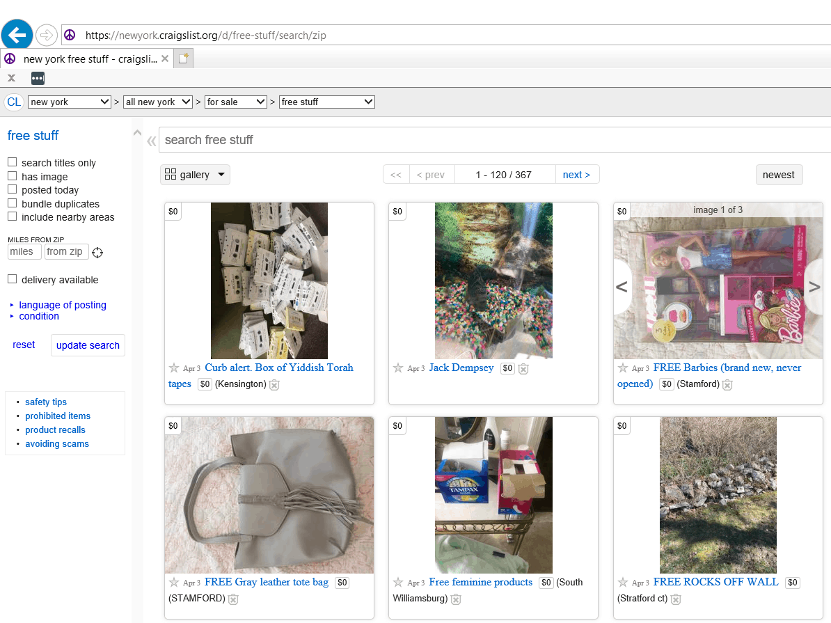Automate Craigslist with Python to find Free Stuff!